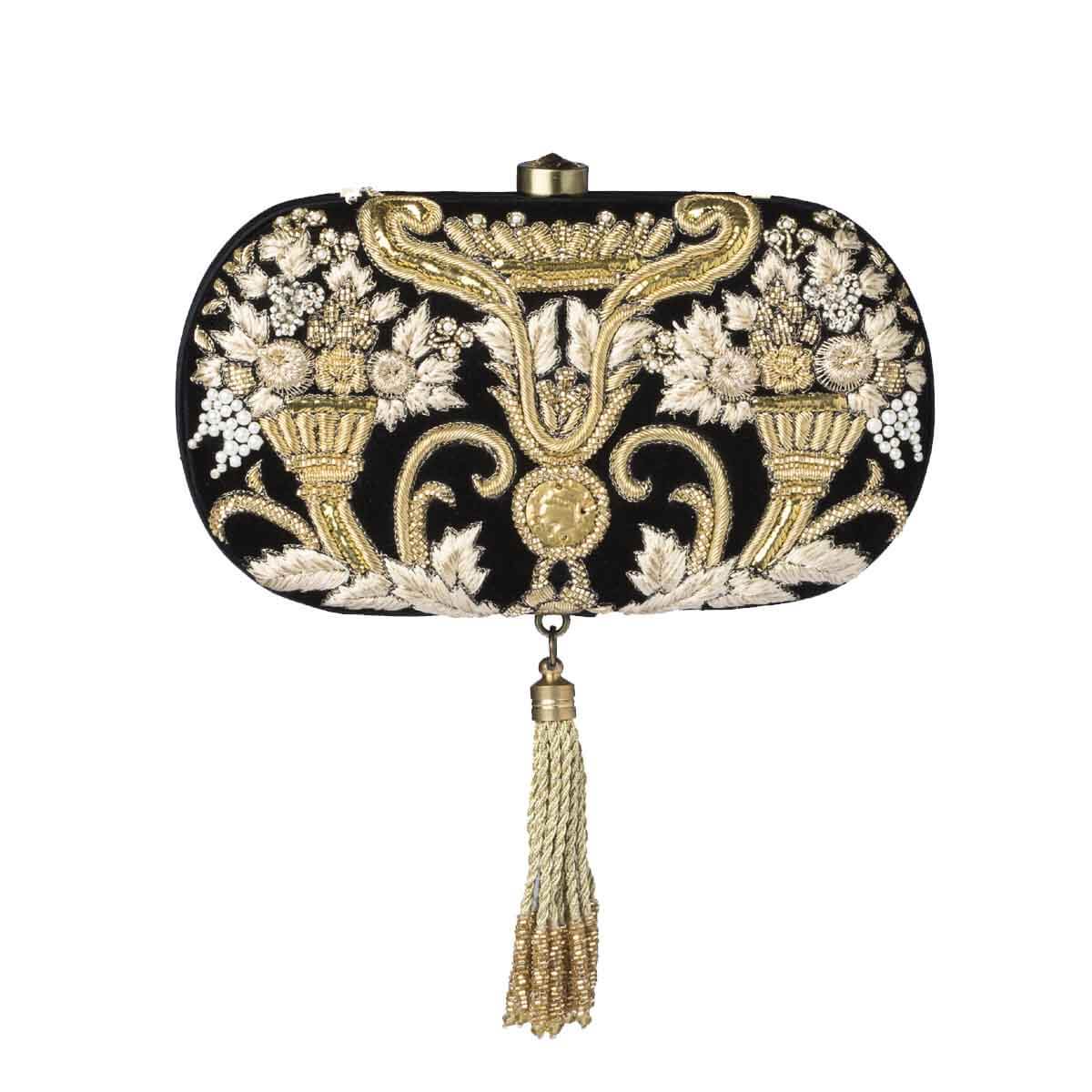 Karpo Oval Clutch Heritage Black