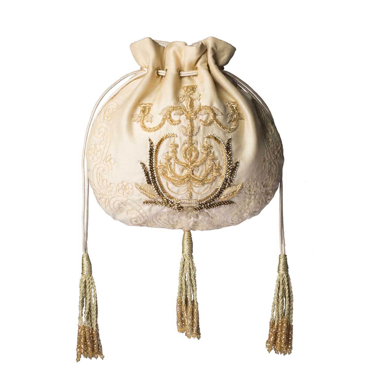 Vesta Potli Champagne Beige