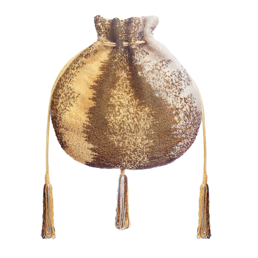 Osmetic Potli Peerless Gold With Handle