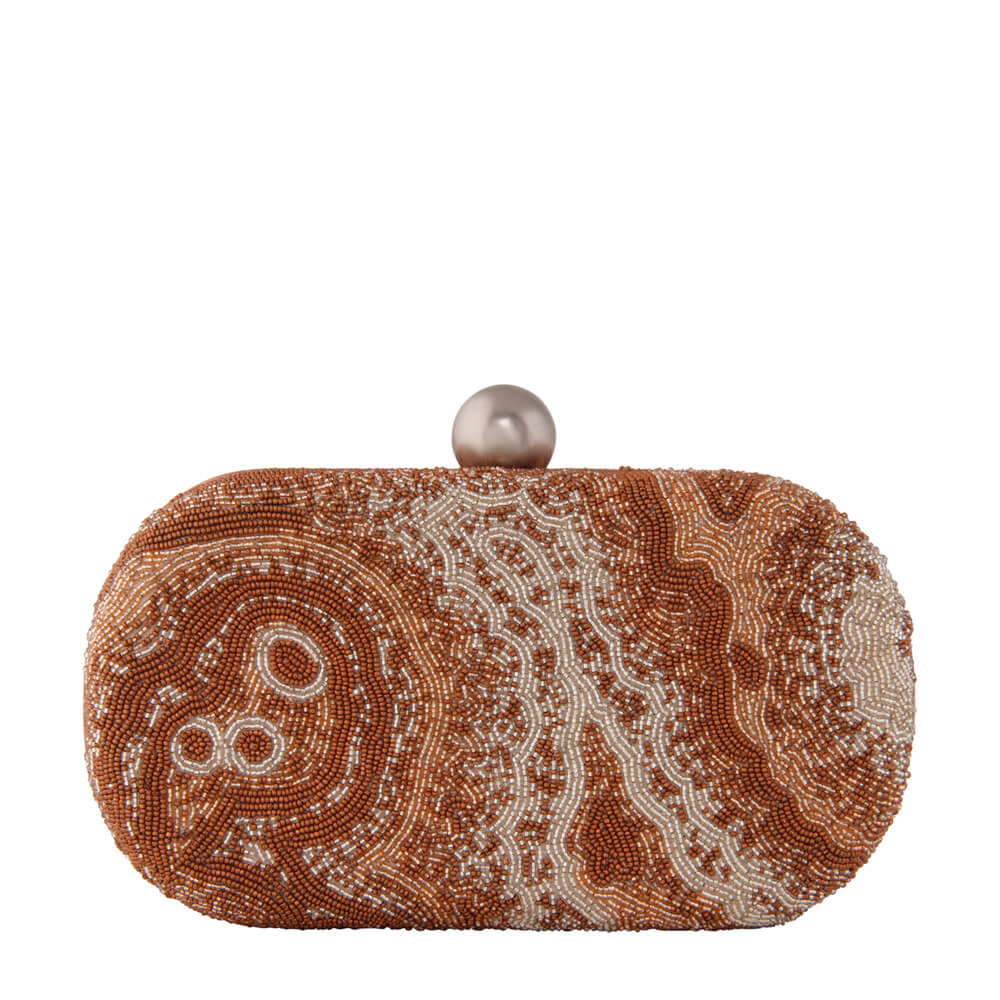 Gemstone Oval Clutch Rose Gold