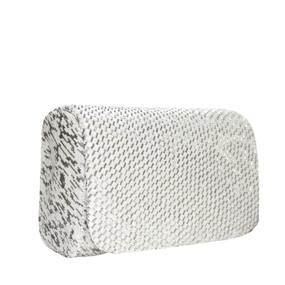 Cesta Flapover Clutch Pristine Ivory
