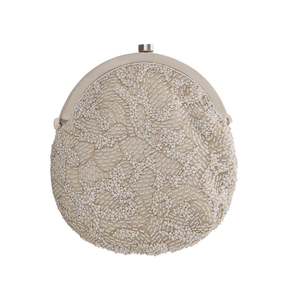 Fleur Frame Pouch Pristine Ivory