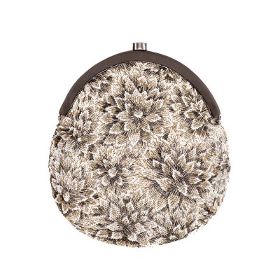 Floret Frame Pouch Lustrous Silver