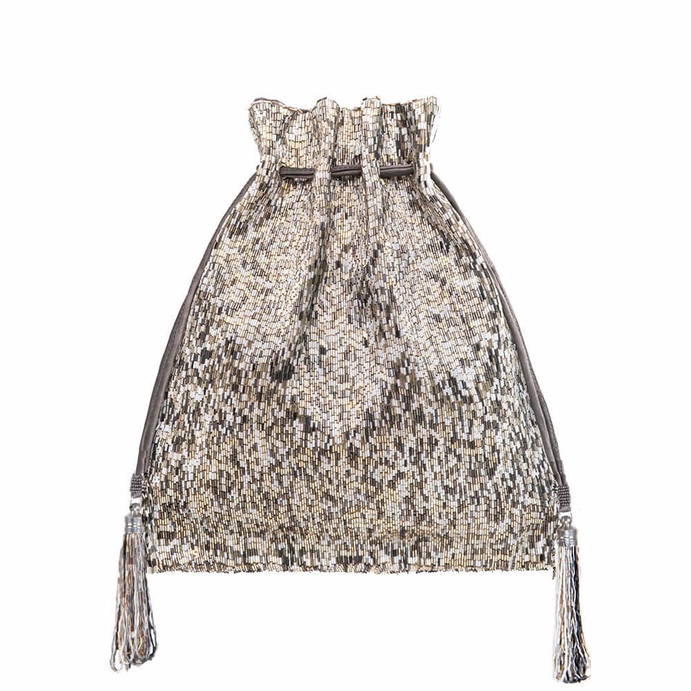 Floret Potli Lustrous Silver