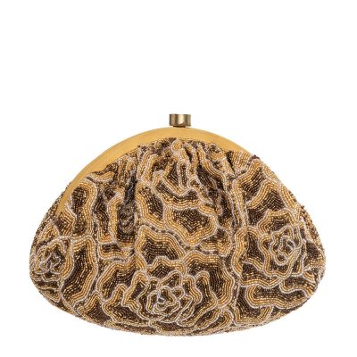 Rosette Soft Pouch Peerless Gold