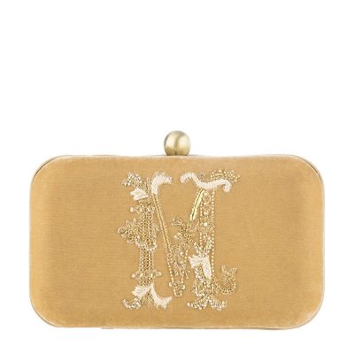Dilara Box Clutch Champagne Beige