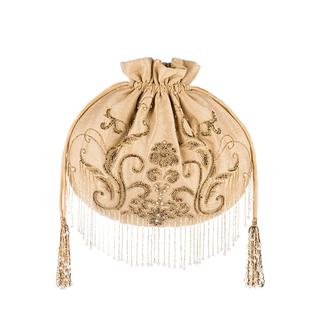 Firdaus Potli Champagne Beige