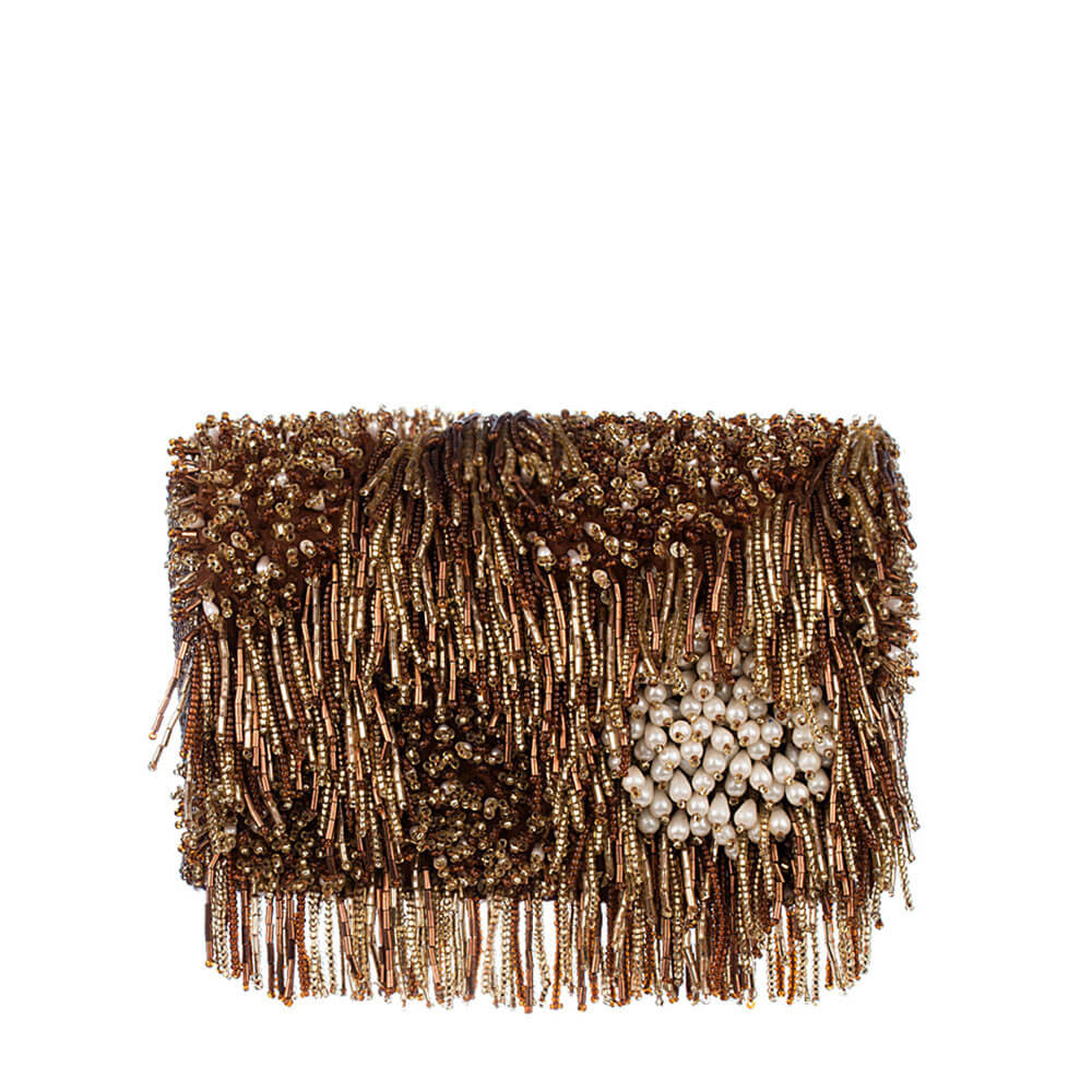 Kratos Flapover Clutch Peerless Gold