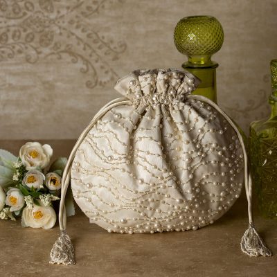 Mehtab Potli Pristine Ivory