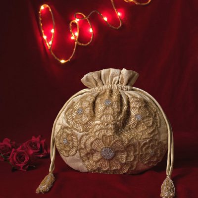 Meher Potli Champagne Beige