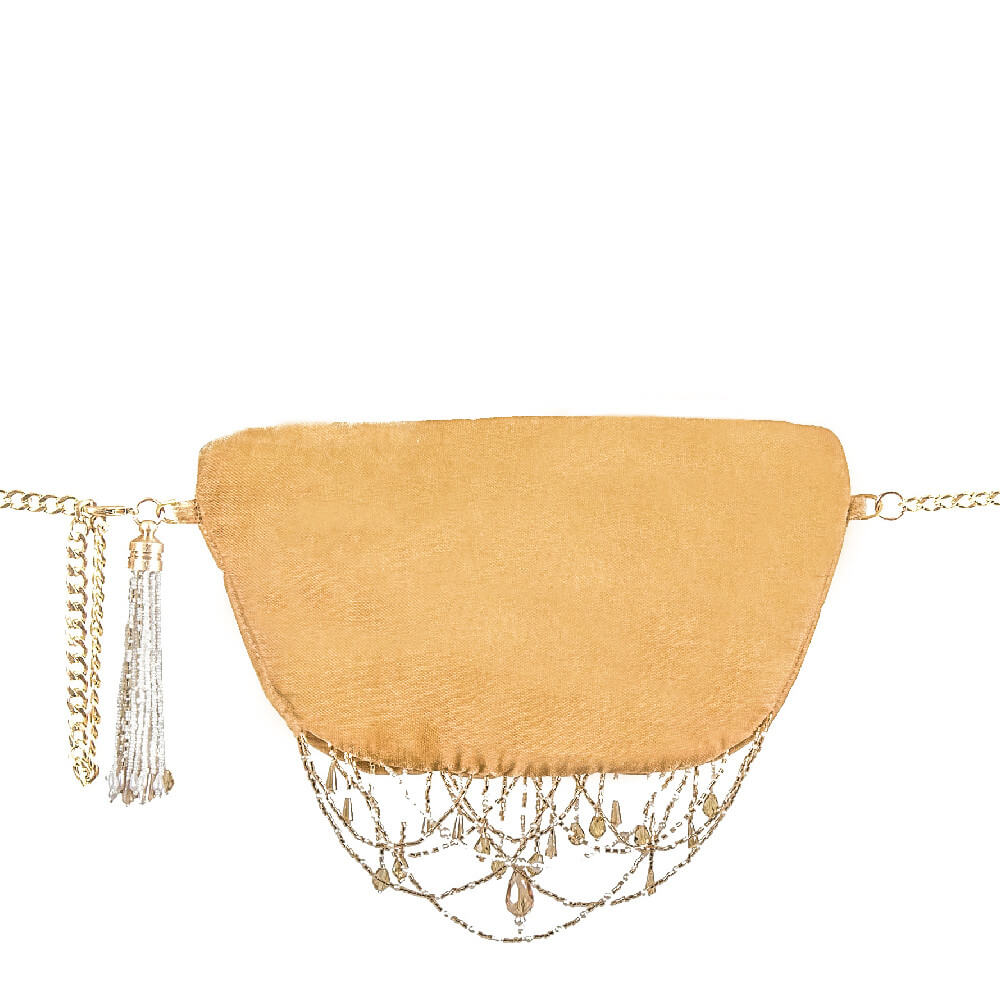 Monogram Pearl Fanny Pack Champagne Beige