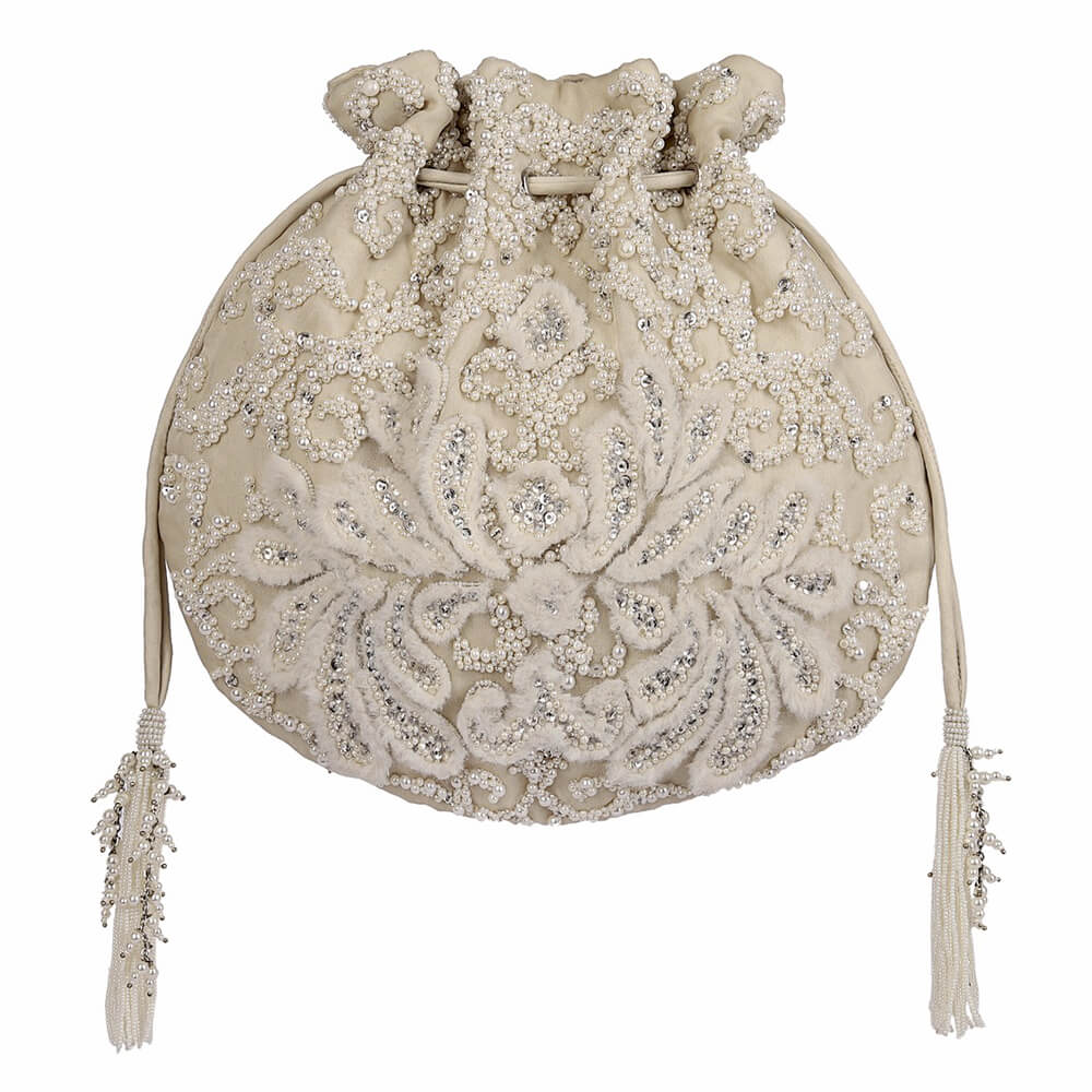 Baroque Potli Pristine Ivory