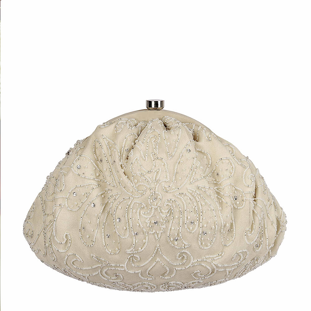 Baroque Soft Pouch Pristine Ivory