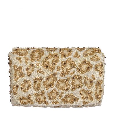 Chichi Flapover Clutch Peerless Gold