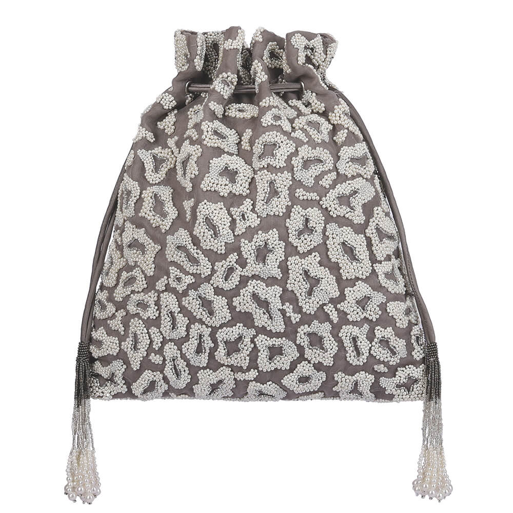 Chichi Potli Lustrous Silver