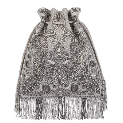Pashmina Potli Lustrous Silver