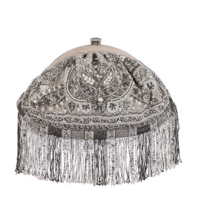 Pashmina Soft Pouch Lustrous Silver