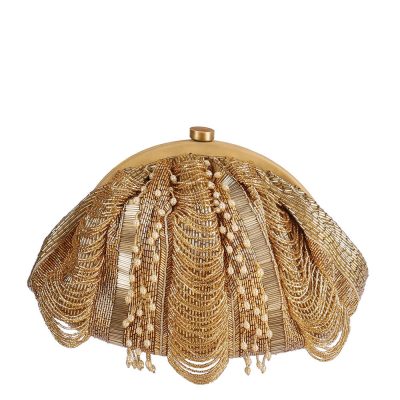 Ruche Soft Pouch Peerless Gold