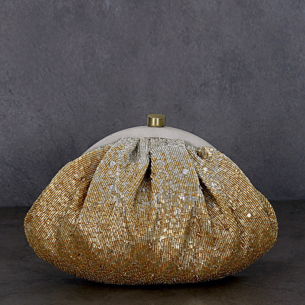 Eclat Soft Pouch Peerless Gold Lustrous Silver