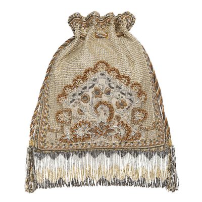 Kaleen Potli Peerless Gold Lustrous Silver