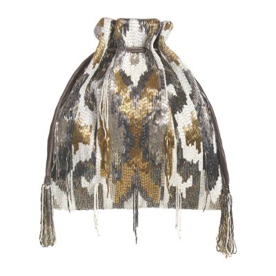 Amber Potli Lustrous Silver With Handle