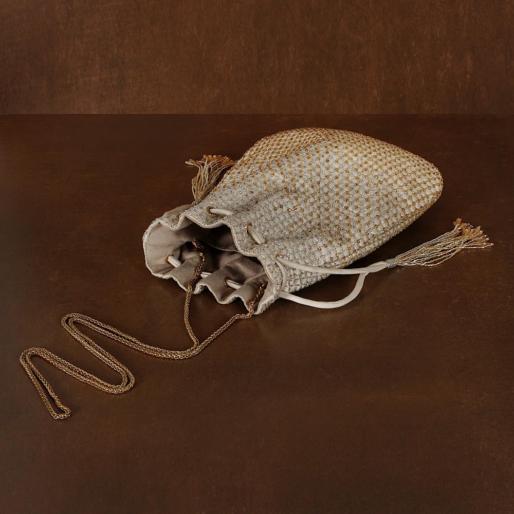 Zoya Potli Peerless Gold Lustrous Silver