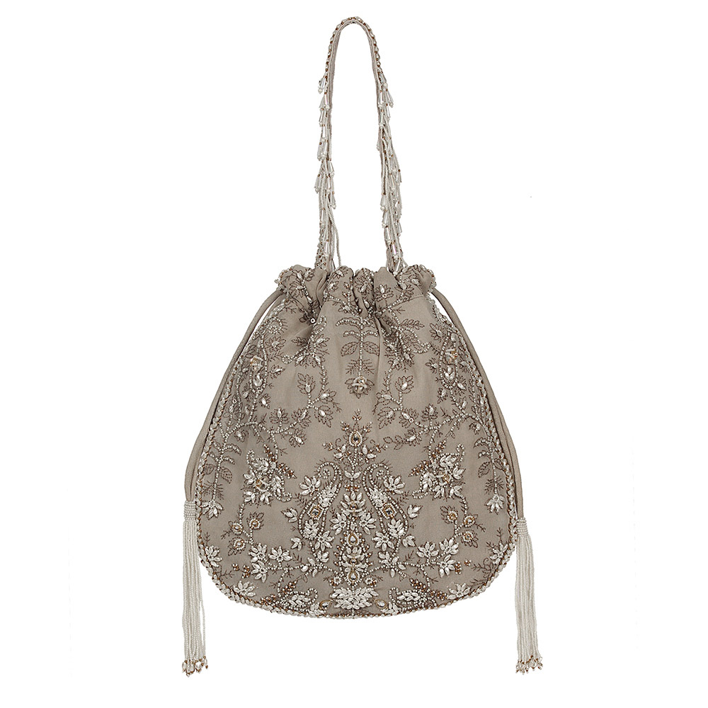 Siah Potli Jasper Grey With Handle