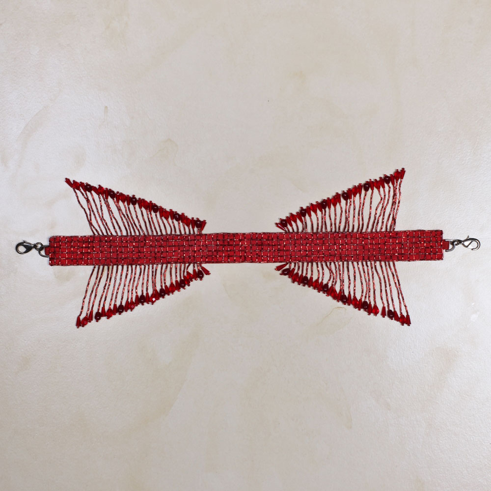 Opal Potli Carnelian Red With Handle