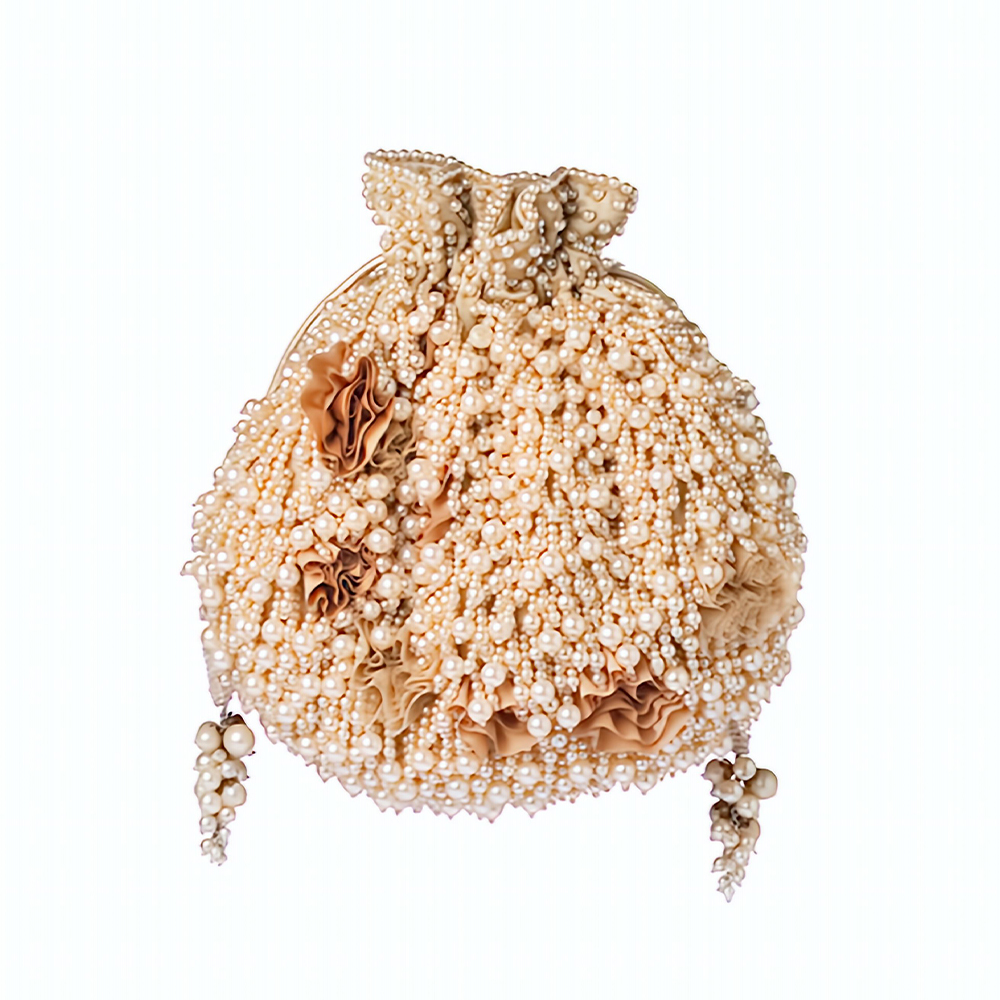 Rhea Potli Champagne Beige