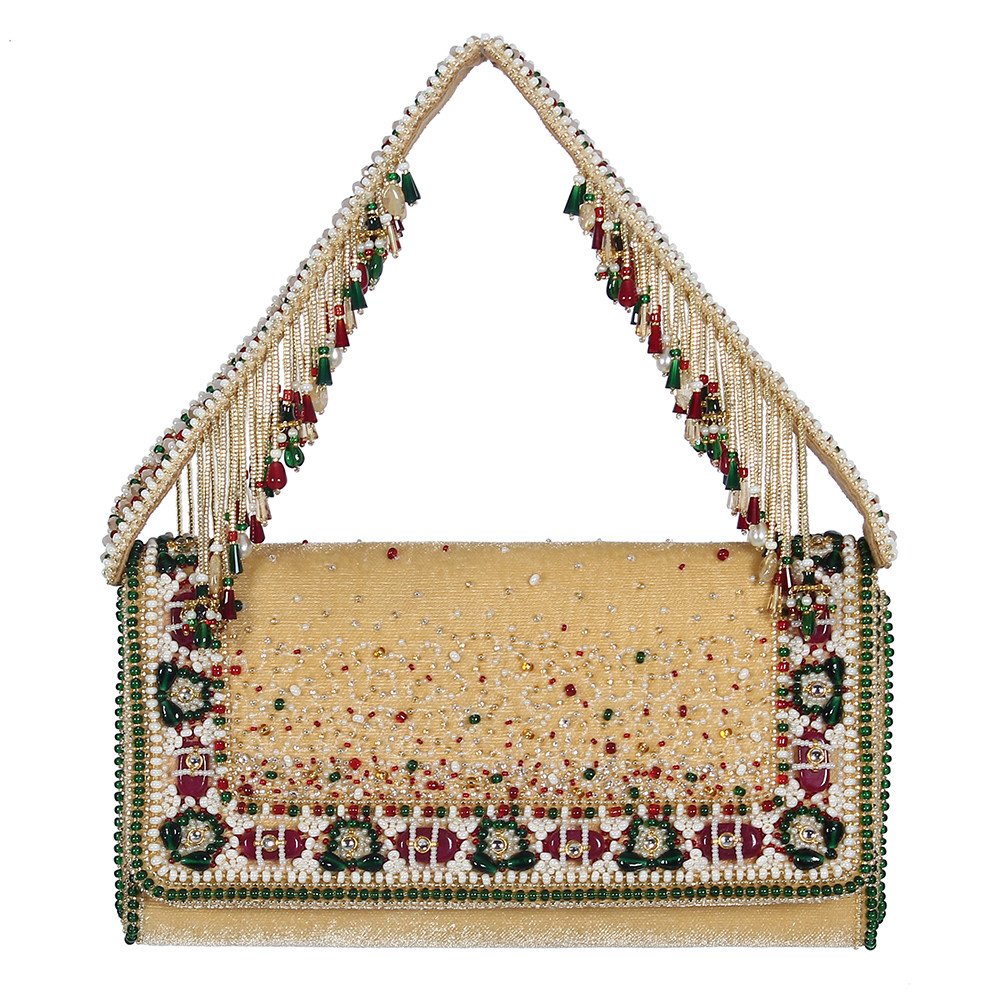 Amara Wallet Ruby Red Emerald Green MULTI With Handle