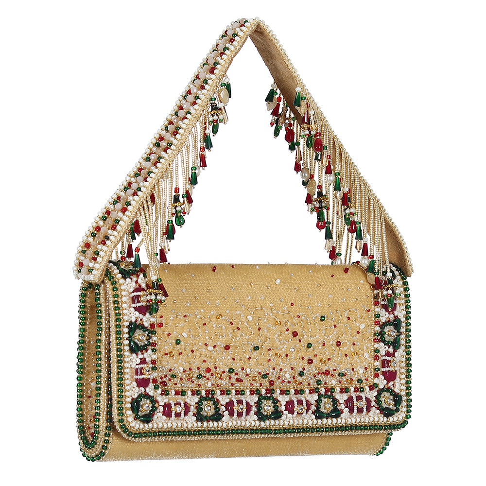 Amara Wallet Ruby Red Emerald Green MULTI With Handle