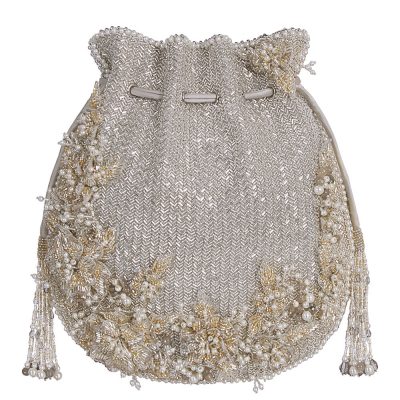 Esme Potli Lustrous Silver