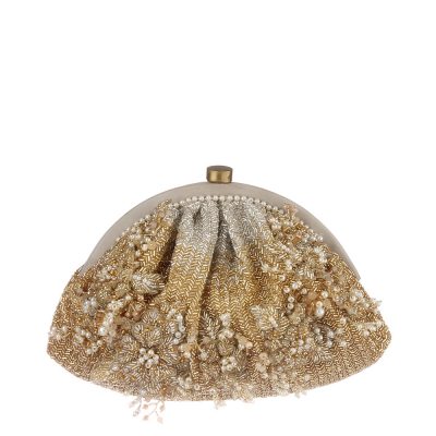 ESME Soft Pouch Peerless Gold Lustrous Silver