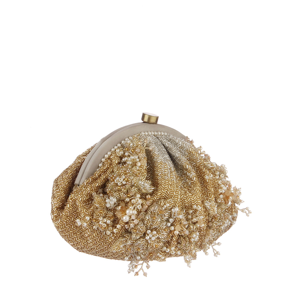 ESME Soft Pouch Peerless Gold Lustrous Silver