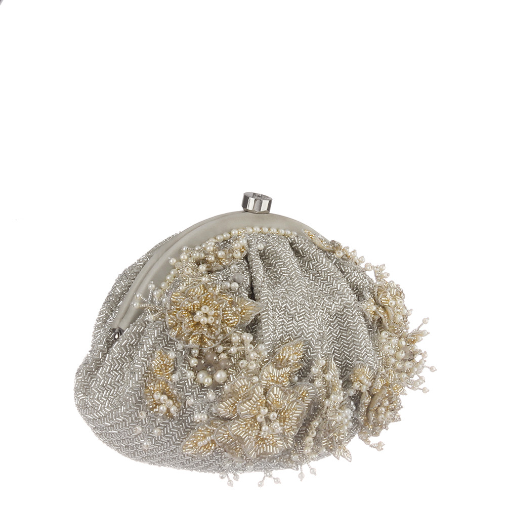 Esme Soft Pouch Lustrous Silver