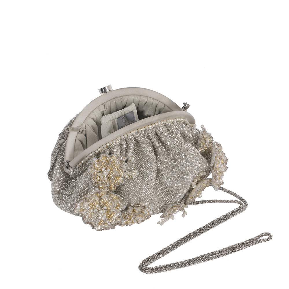 Esme Soft Pouch Lustrous Silver