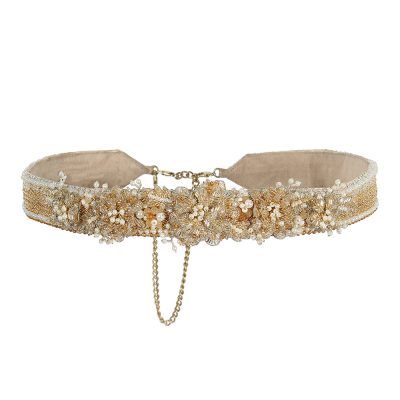 Esme Belt Peerless Gold Lustrous Silver