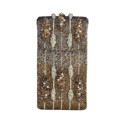 Nora Mobile Purse Antique Gold Antique Silver