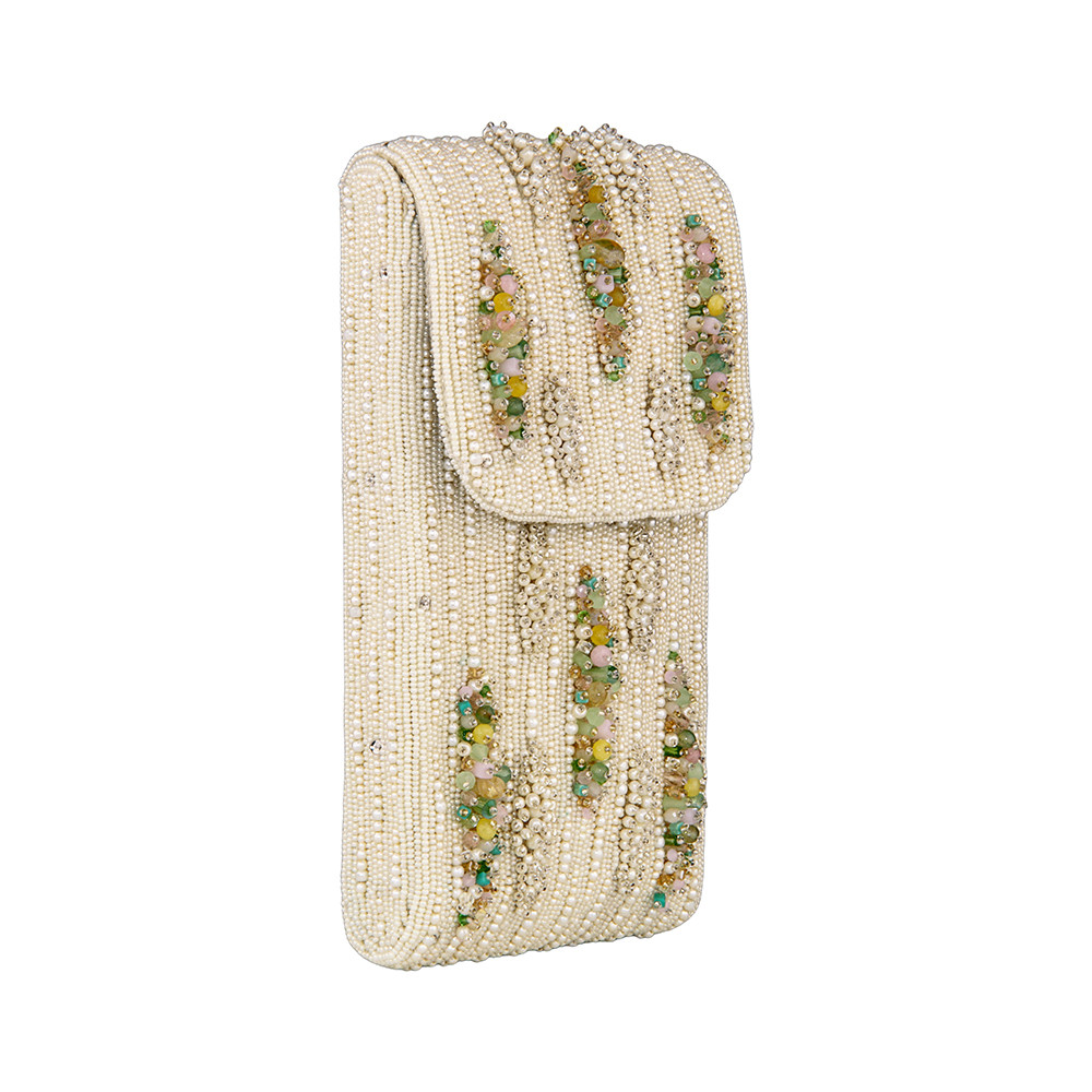 Nora Mobile Purse Pristine Ivory MULTI