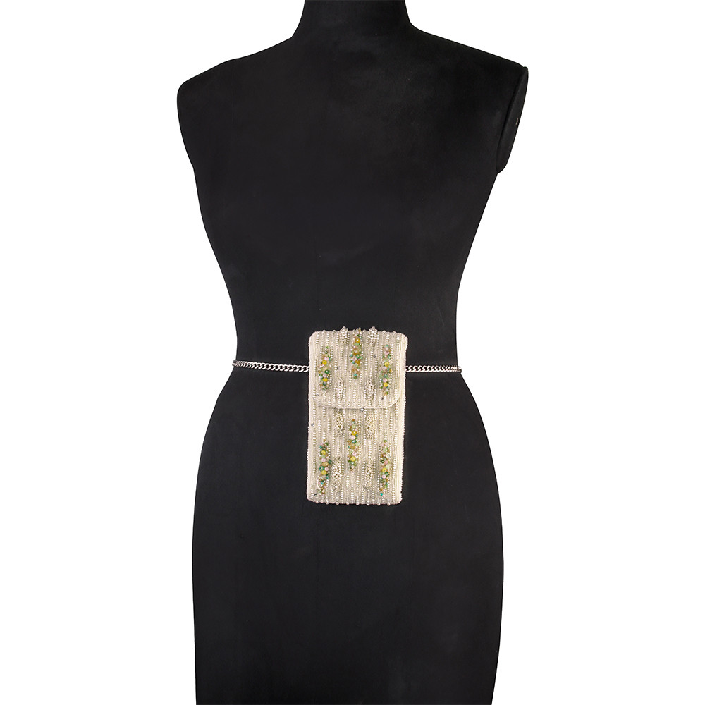 Nora Mobile Purse Pristine Ivory MULTI