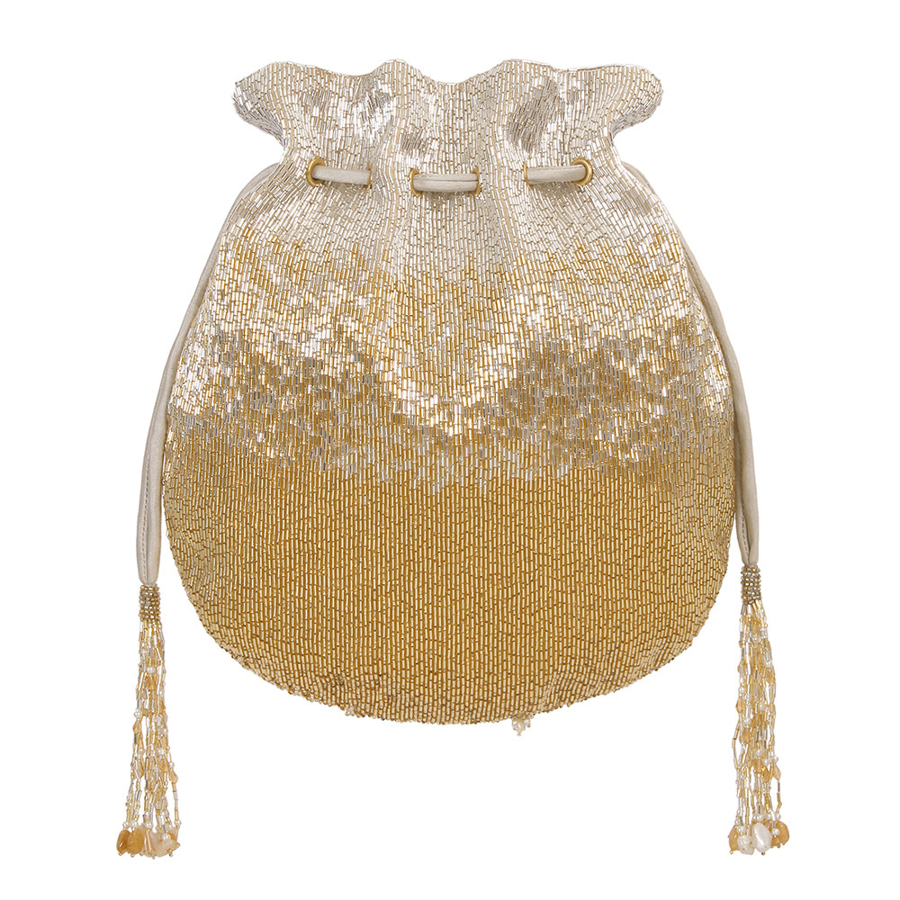 Nora Potli Peerless Gold Lustrous Silver