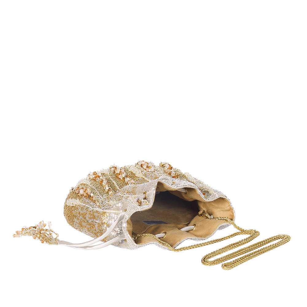 Nora Potli Peerless Gold Lustrous Silver