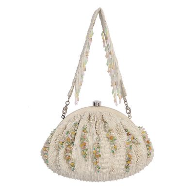 Nora Soft Pouch Pristine Ivory MULTI With Handle