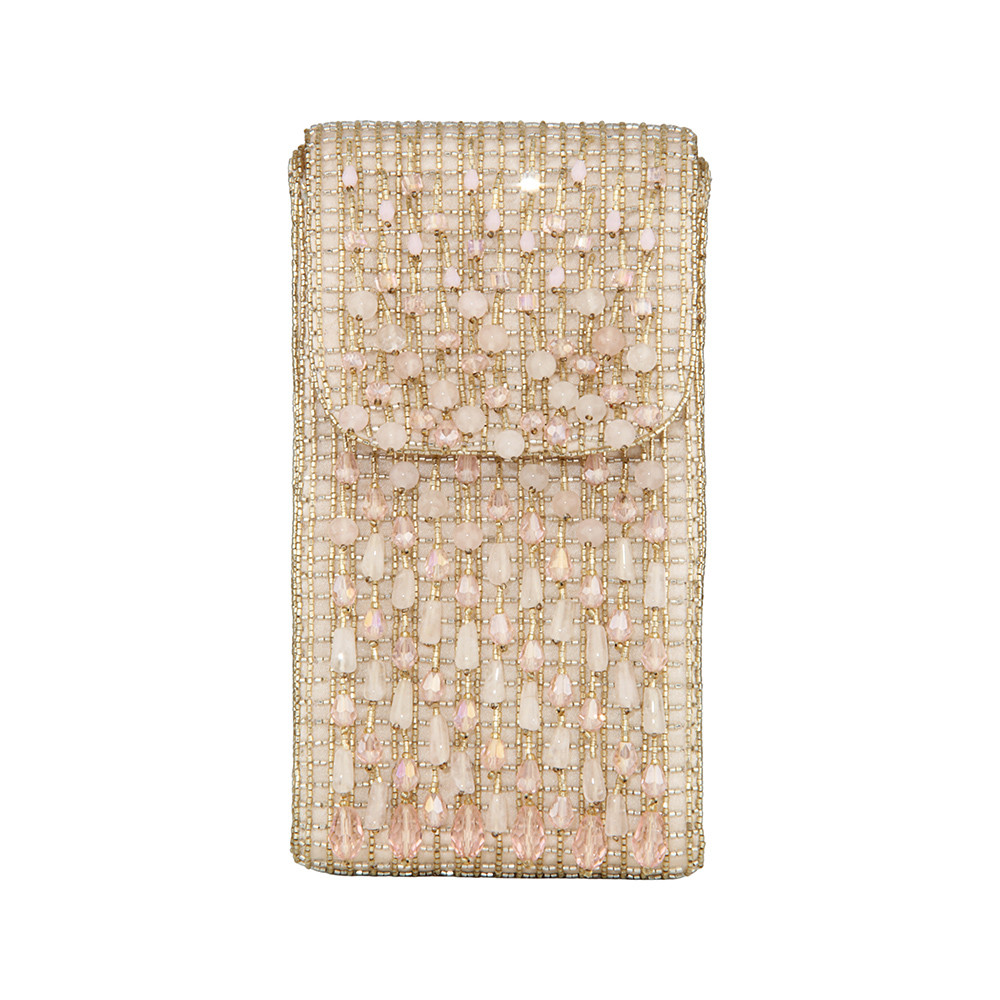 Opal Mobile Purse Rose Quartz Pink