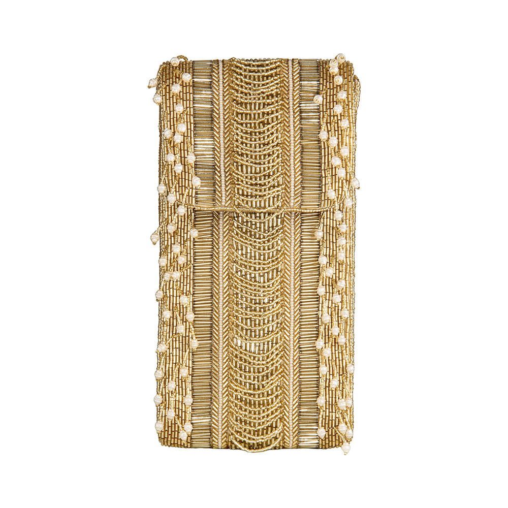 Ruche Mobile Purse Peerless Gold