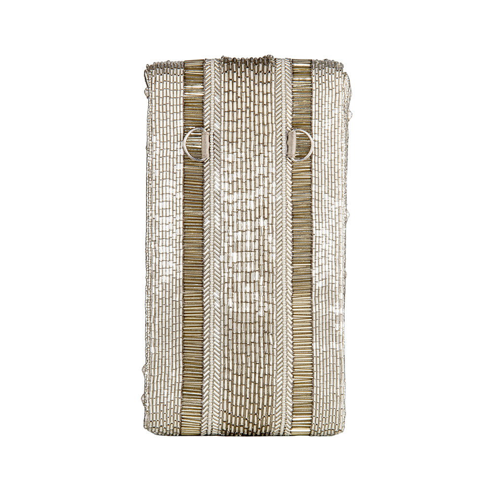 Ruche Mobile Purse Lustrous Silver