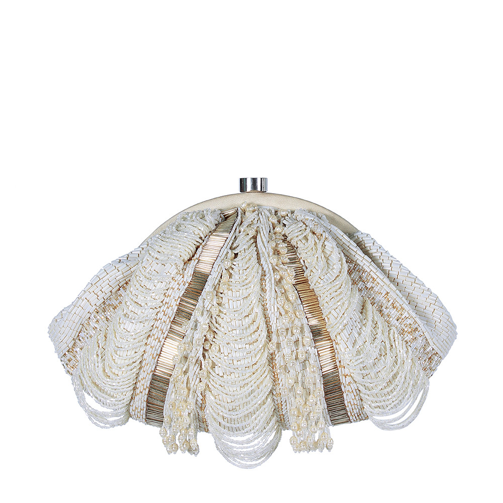 Ruche Soft Pouch Pristine Ivory