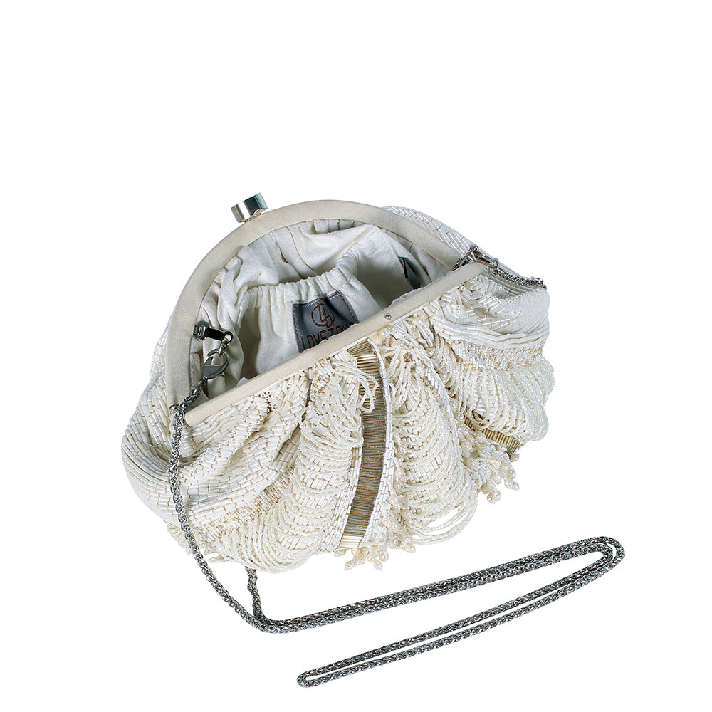 Ruche Soft Pouch Pristine Ivory