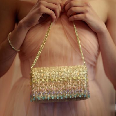 Opal Flapover Clutch Sublime Pastel MULTI with Handle