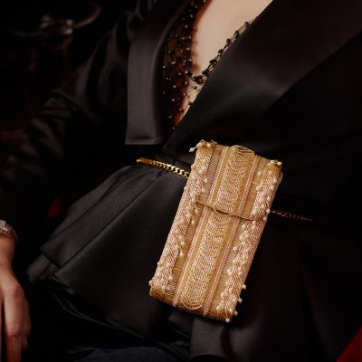 Ruche Mobile Purse Peerless Gold